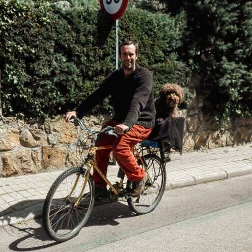 primeros pedaleos tandem :) gracias pablo y hippie de @bikecanine por la inspiración! #maspetraymenospetrol